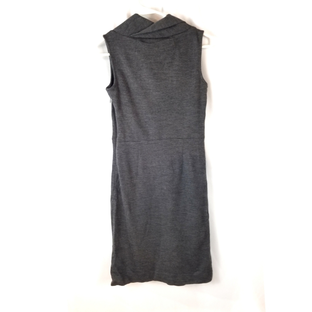 Ann Taylor Size 0P Sleeves Drape Neck Dress Wool Blend - Picture 2 of 5